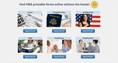 Desktop Screenshot of findformsonline.com